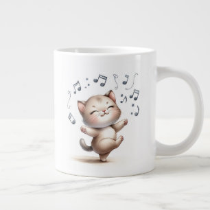 Dancing Kitten - Jumbo-Tasse