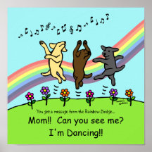 Dancing Labradors an der Rainbow Bridge