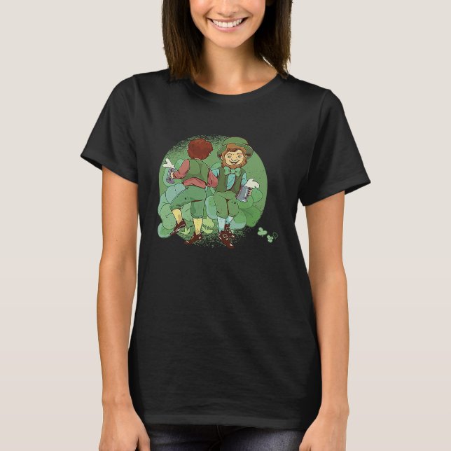 Dancing Leprechaun St Patricks Day Lucky Dab Dance T-Shirt (Vorderseite)