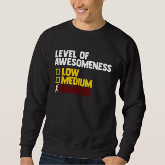 Dancing  Level Of Awesomeness Low Medium Dancer  1 Sweatshirt