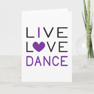 Dancing Live Liebe Dance Queen Dancer Gift Karte