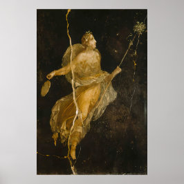 Dancing Maenad Art Print Ancient Roman Fresco Poster