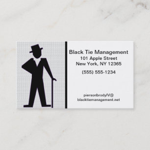 Dancing Man Customizable Text Business Card Visitenkarte