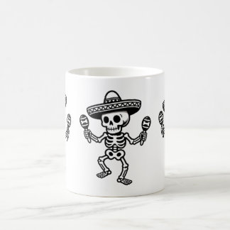 Dancing Mexican Skeleton Kaffeetasse