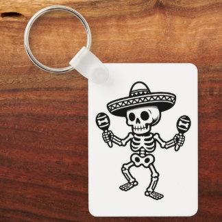 Dancing Mexican Skeleton Schlüsselanhänger
