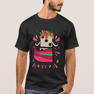Dancing Mexican Train Domino Blume Funny Glocke T-Shirt