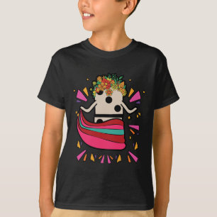 Dancing Mexican Train Domino Blume Funny Glocke T-Shirt