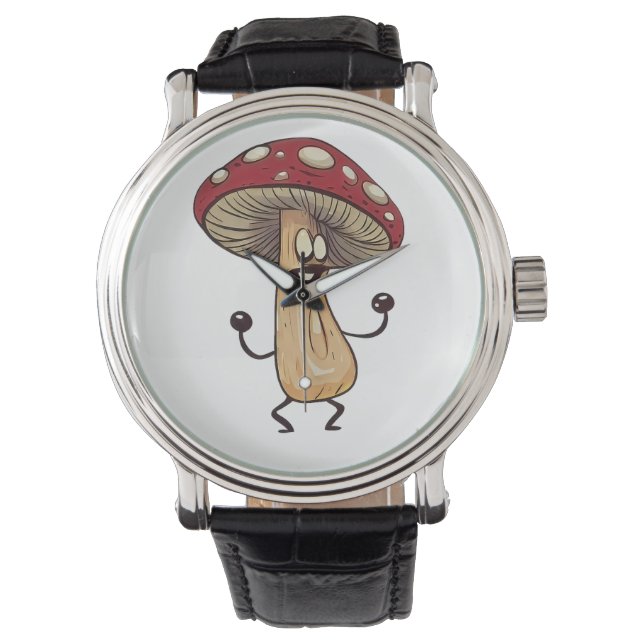 Dancing Mushroom Armbanduhr (Vorderseite)