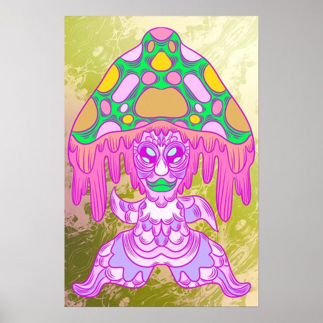 Dancing Mushroom Poster (Vorne)