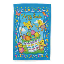 Dancing Osterkorb Reversible Garden Flag