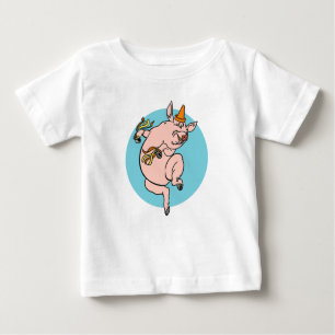Dancing Pig Baby T-shirt