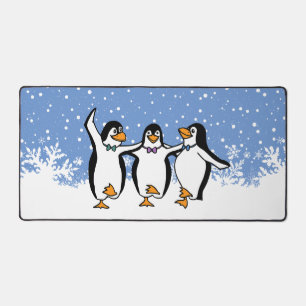Dancing Pinguine Design Desk Mat Schreibtischunterlage