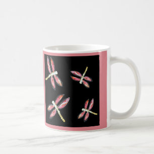 Dancing Pink Dragonflies Tasse