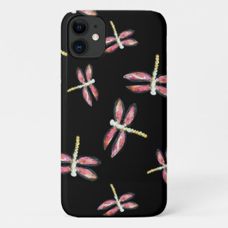 Dancing Pink Dragonfly Girly Case-Mate iPhone Hülle