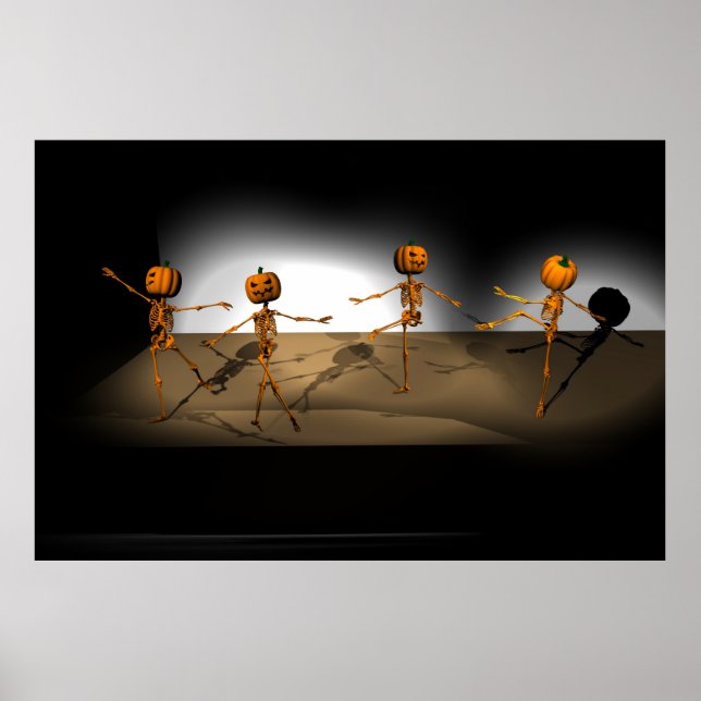 Dancing Pumpkins Halloween Ballet Poster (Vorne)
