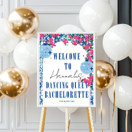 Dancing Queen bougainvillea Bachelorette Empfang Poster