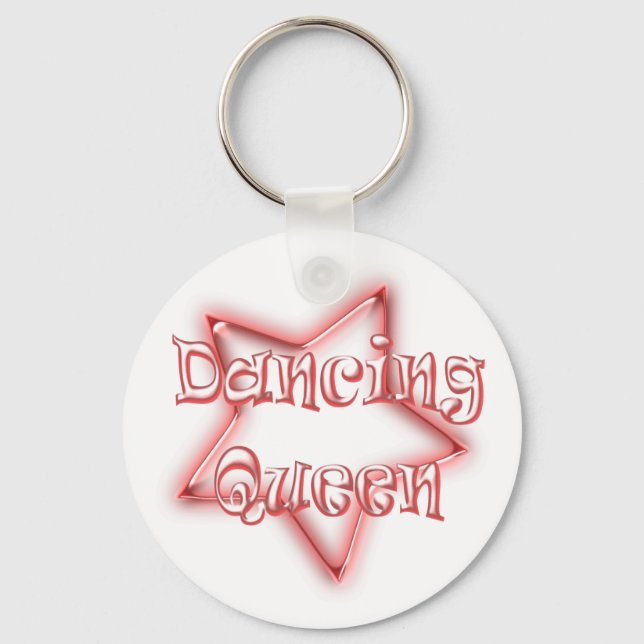 Dancing Queen Girls Pink Logos Schlüsselkette Schlüsselanhänger (Vorderseite)