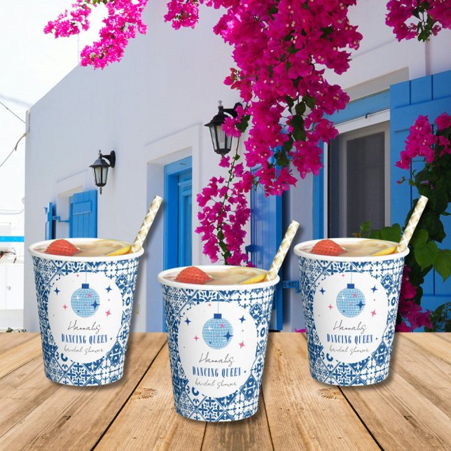 Dancing Queen greek Musical Disco Brautparty Pappbecher (Von Creator hochgeladen)