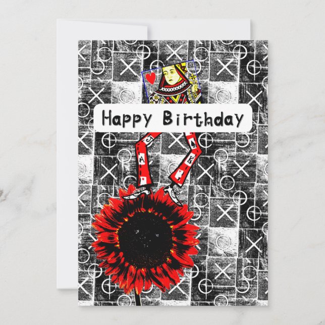 Dancing Queen HAPPY BIRTHDAY Card Dankeskarte (Vorderseite)