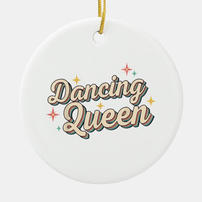 Dancing Queen Keramik Ornament (Vorne)