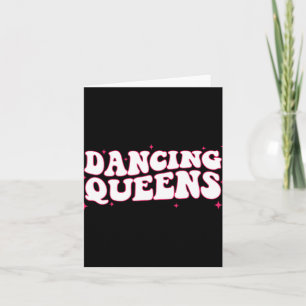 Dancing Queen Retro Bridesmaids Disco Bachelo Karte