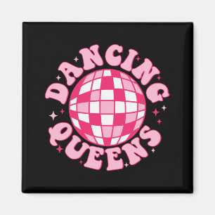 Dancing Queen Retro Bridesmaids Disco Bachelo Magnet