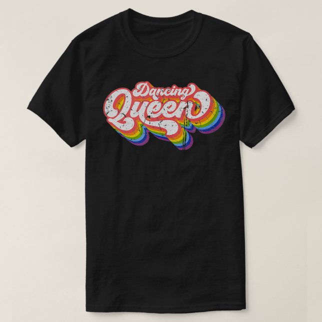 Dancing Queen Roller Disco Outfit 70er Kostüm für  T-Shirt (Design vorne)