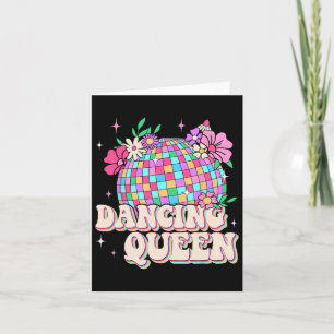 Dancing Queen Shirt Retro Dance Mama 70er 80er Karte