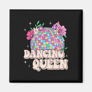 Dancing Queen Shirt Retro Dance Mama 70er 80er Magnet