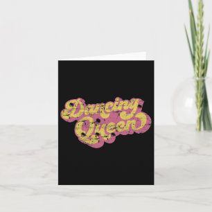Dancing Queen Shirt Vintag Dancing 70er Karte