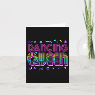 Dancing Queen Shirt Vintag Dancing 70er Karte