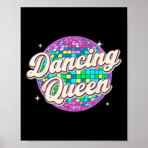 Dancing Queen Shirt Vintag Dancing 70er Kinder Gir Poster