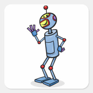 Dancing Robot Stickers