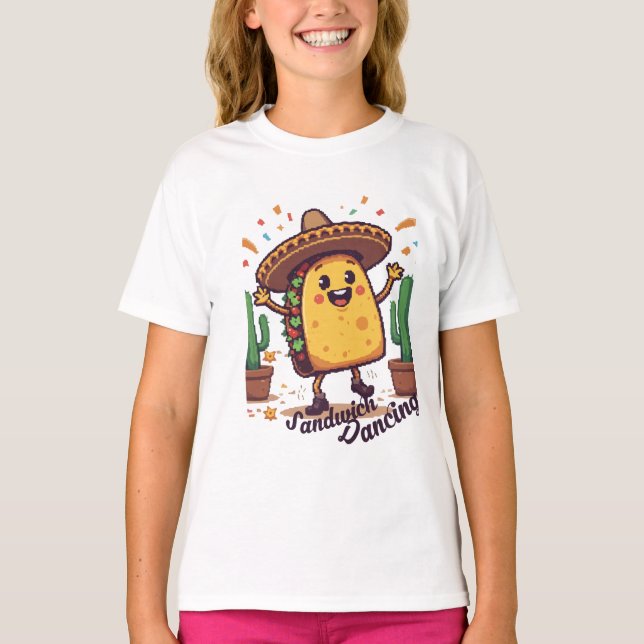 Dancing Sandwich Fiesta T-Shirt (Vorderseite)