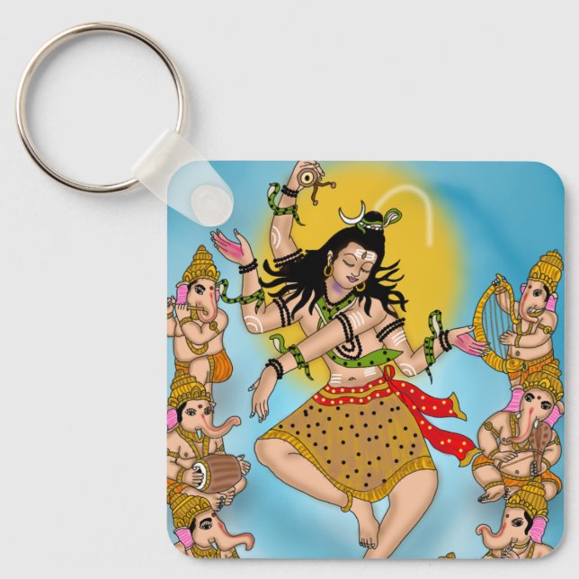 Dancing Shiva Keychain Schlüsselanhänger (Vorderseite)
