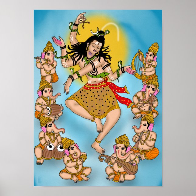 Dancing Shiva Poster (Vorne)