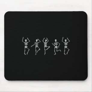 Dancing Skeleton Funny Halloween Kostüm Skull Dan Mousepad