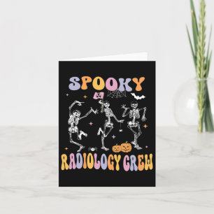 Dancing Skeleton Spooky Radiology Crew Röntgen Tec Karte