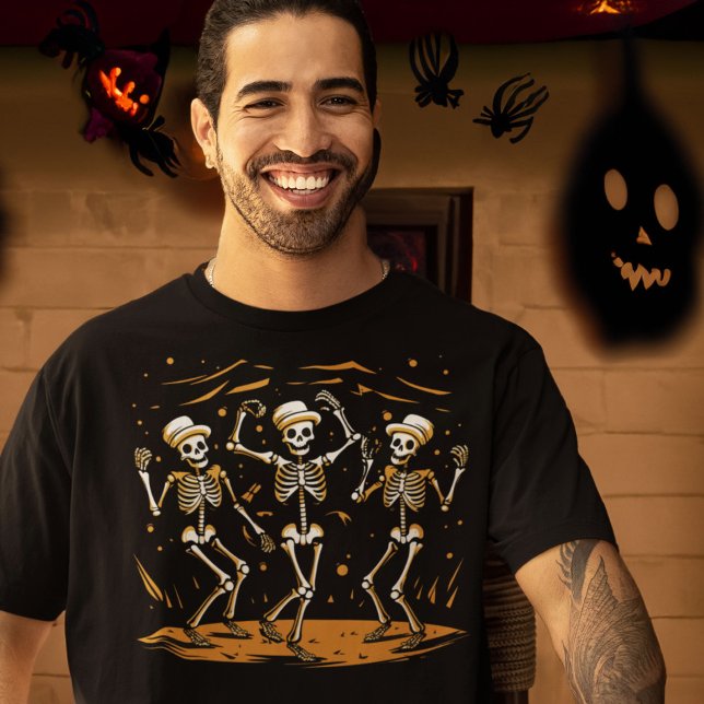 Dancing Skeleton Trio Vaudeville Act T-Shirt (Von Creator hochgeladen)