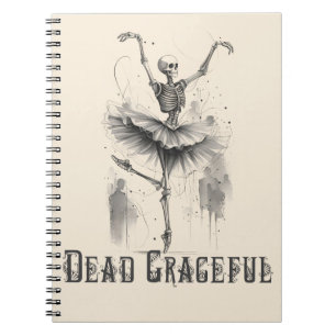 Dancing Skeletts Dead Graceful Notebook Notizblock