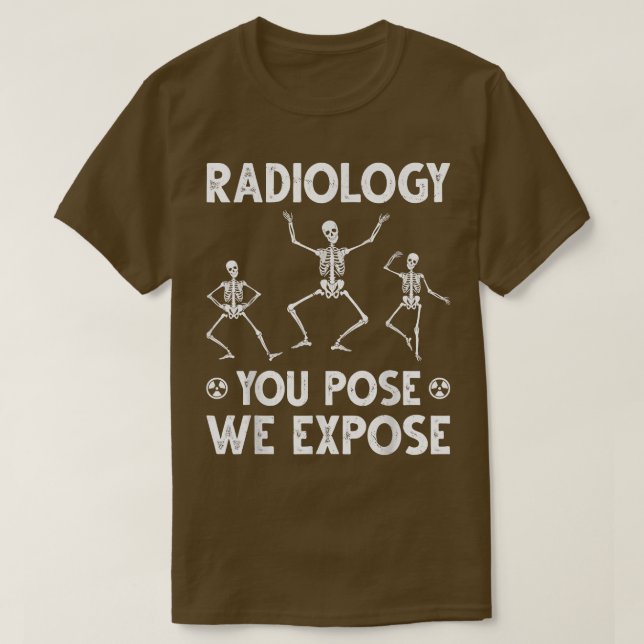Dancing Skeletts Xray Radiology Spaß  T-Shirt (Design vorne)