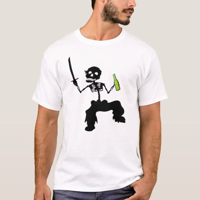 Dancing Skull Beer Shirt - St Paddy's Party T-Shir (Vorderseite)
