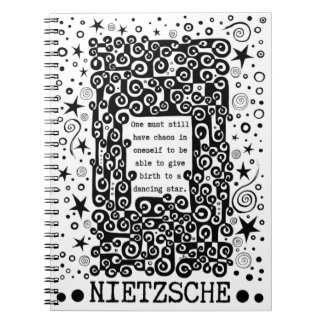 Dancing STAR Zitat von Nietzsche Notizblock