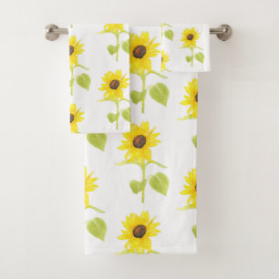 "Dancing Sunflower Pattern" Badhandtuch Set