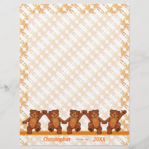 Dancing Teddy Bears Custom Scrapbook Seiten