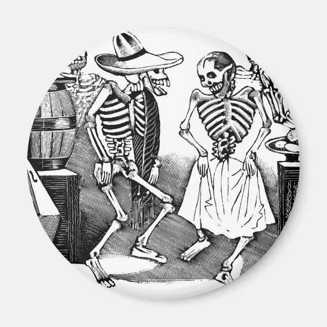 "Dancing the Jarabe in the Other World" Magnet (Vorne)