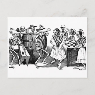 "Dancing the Jarabe in the Other World" Postkarte