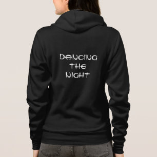 Dancing The Night Refined White Minimal Einhüllend Hoodie