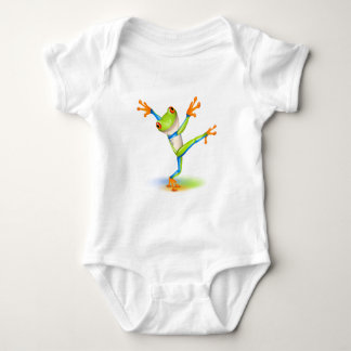 Dancing Tree Frog Baby Strampler