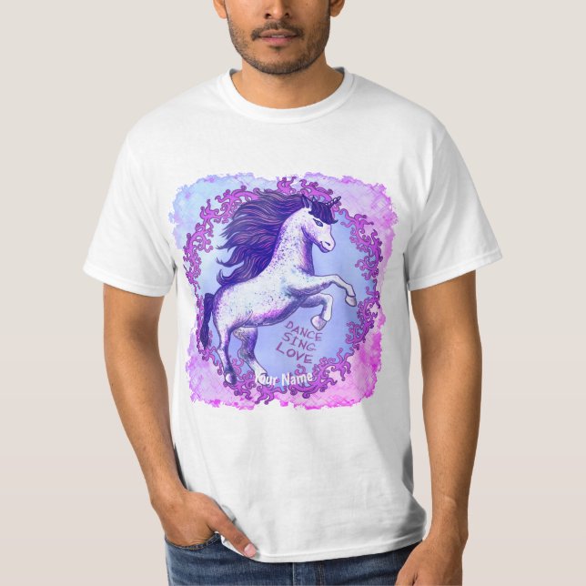 Dancing Unicorn T-Shirt (Vorderseite)